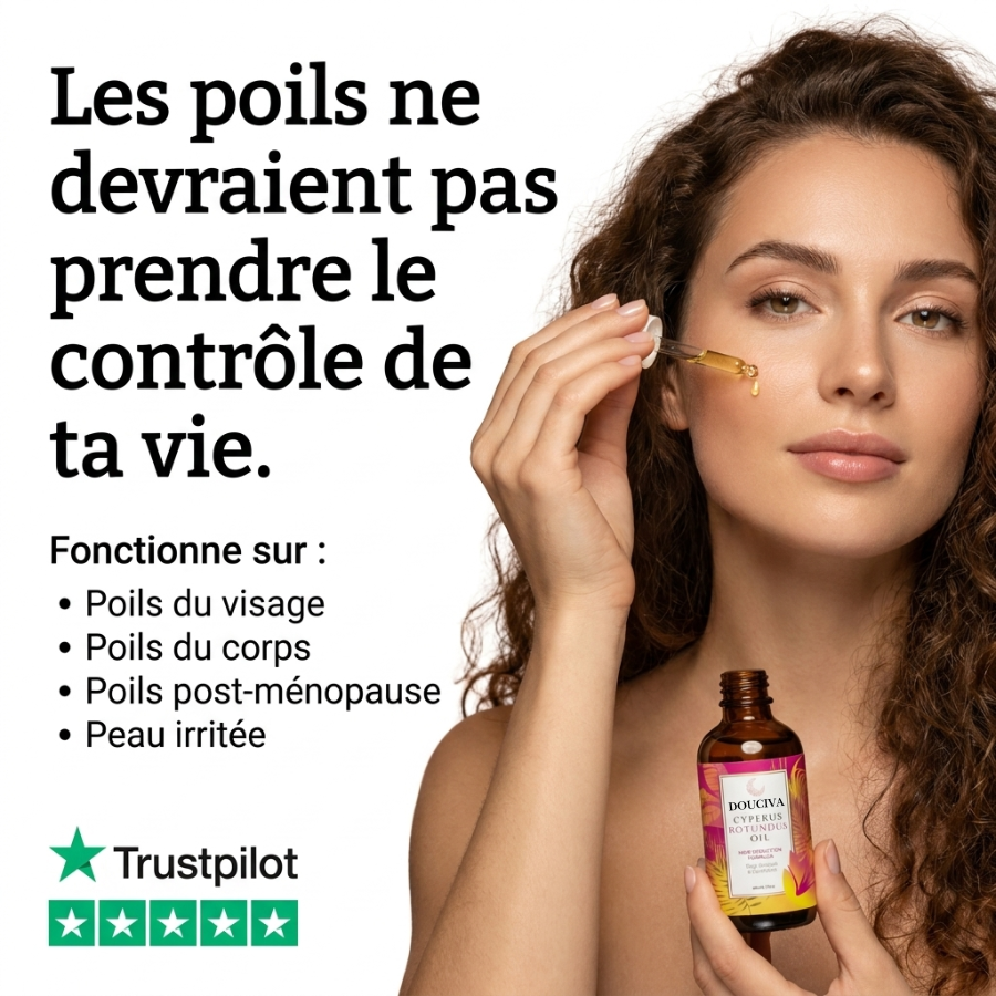 Douciva Huile Botanique Anti-Repousse | Alternative Naturelle au Laser