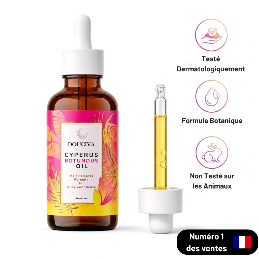 Douciva Huile Botanique Anti-Repousse | Alternative Naturelle au Laser